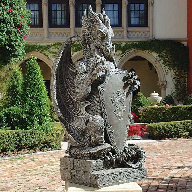Design Toscano The Grande Dragon Sentinel Statue & Reviews